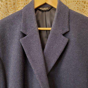 Jos. A. Bank 100% Wool Light Navy Blue Topcoat
